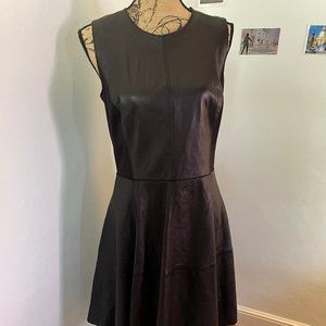 Halogen Size  M Leather Ponte Dress
